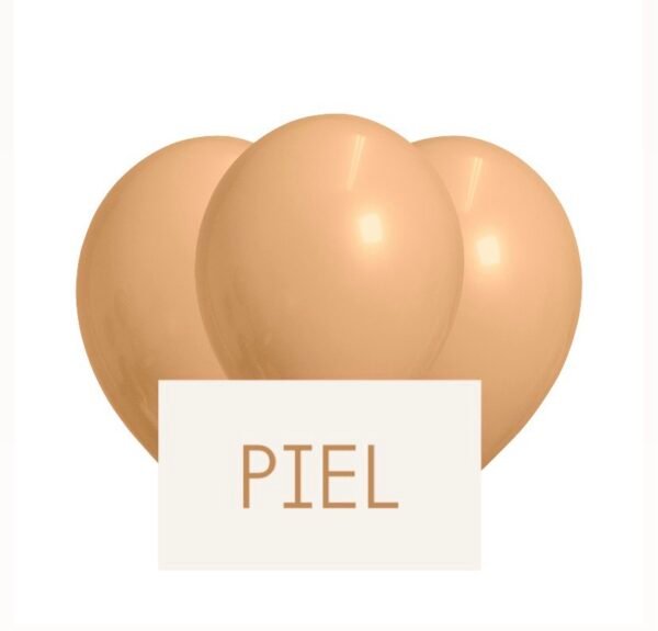 Pack Globo 12” Latex “Piel” x25 unidades