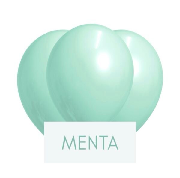 Pack Globo 12” Latex “Menta” x25 unidades