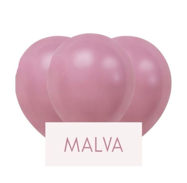 Pack Globo 12” Latex Vintage “Malva” x25 unidades