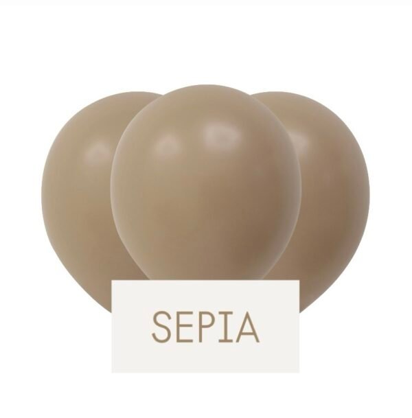 Pack Globo 12” Latex Vintage “Sepia” x25 unidades