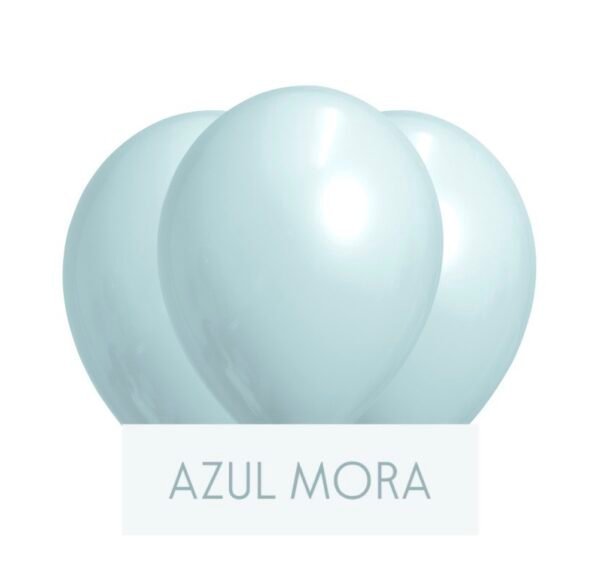 Pack Globo 12” Latex “Azul Mora” x25 unidades