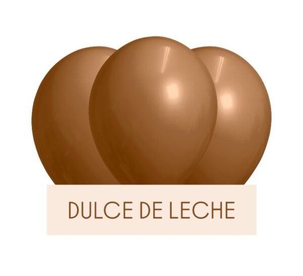 Pack Globo 12” Latex “Dulce de Leche” x25 unidades