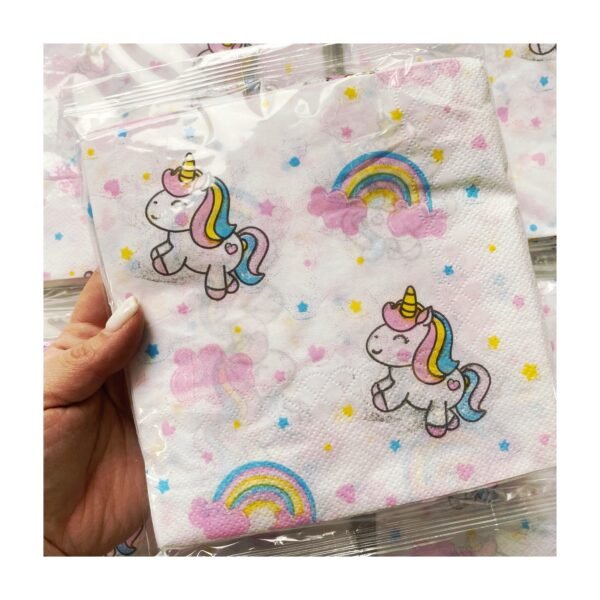 Pack Servilleta Eco "Unicornio Arcoiris" x20 unidades