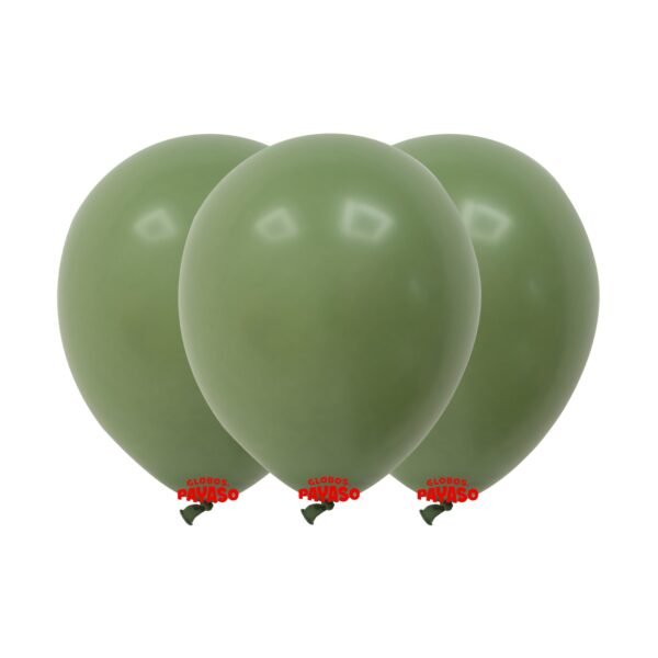 Pack Globo 12” Latex Vintage “Musgo” x25 unidades