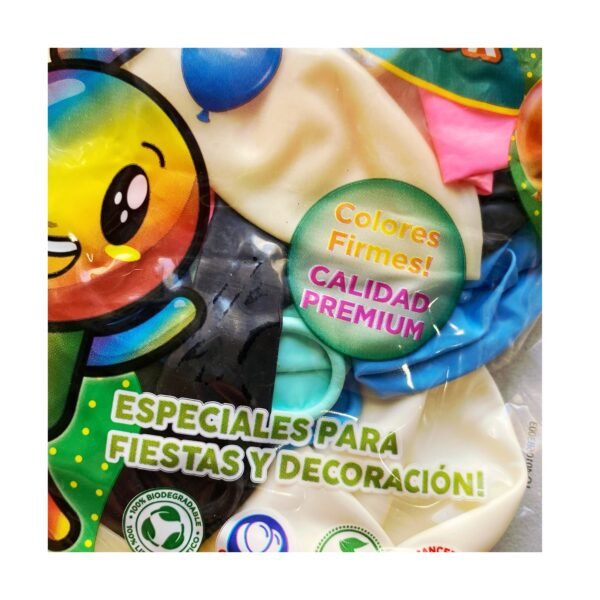 Pack Globo 12” Latex “Surtido” x25 unidades - Imagen 2