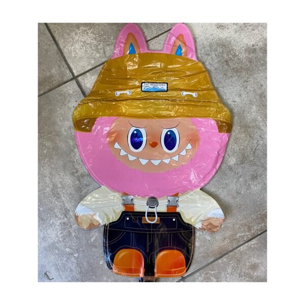 Globo forma “Labubu con Sombrero color Rosa” x unidad