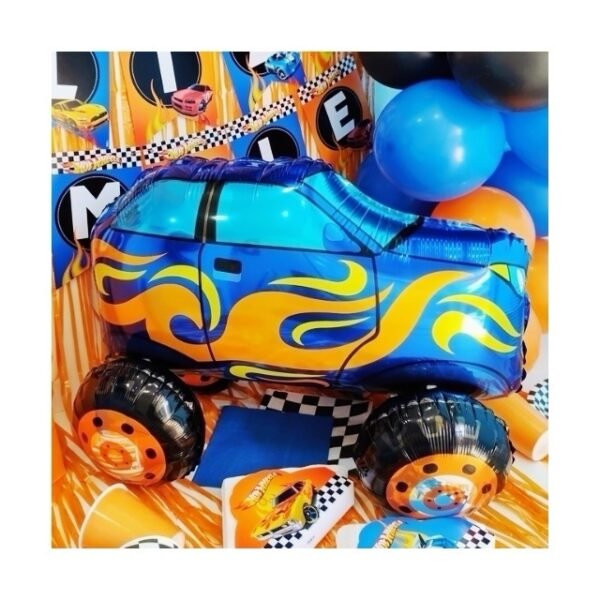 Globo forma 4D “Auto Hot Wells Azul” x unidad - Imagen 2