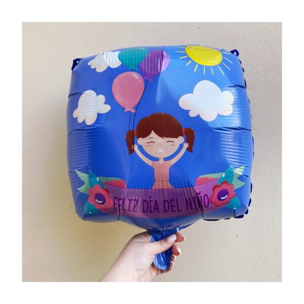 Globo Cuadrado “Día del Niño” x unidad