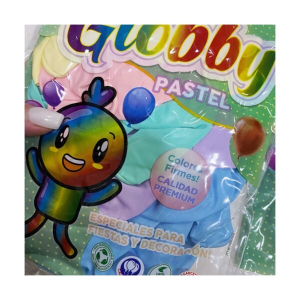 Pack Globo 12” Latex “Surtido Pastel” x25 unidades - Imagen 2