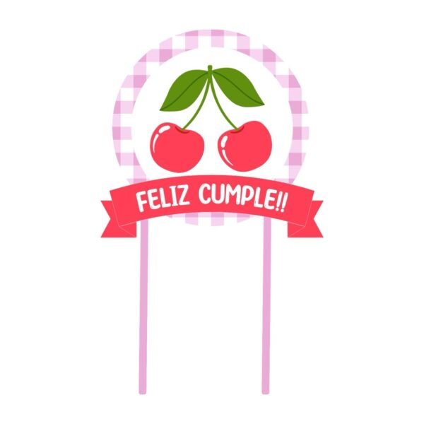 Cake Toper “Cereza” x unidad