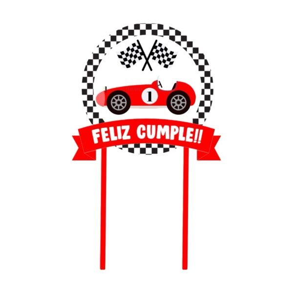 Cake Toper “Carrera” x unidad