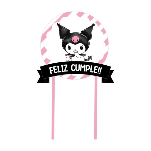 Cake Toper “Kuromi” x unidad