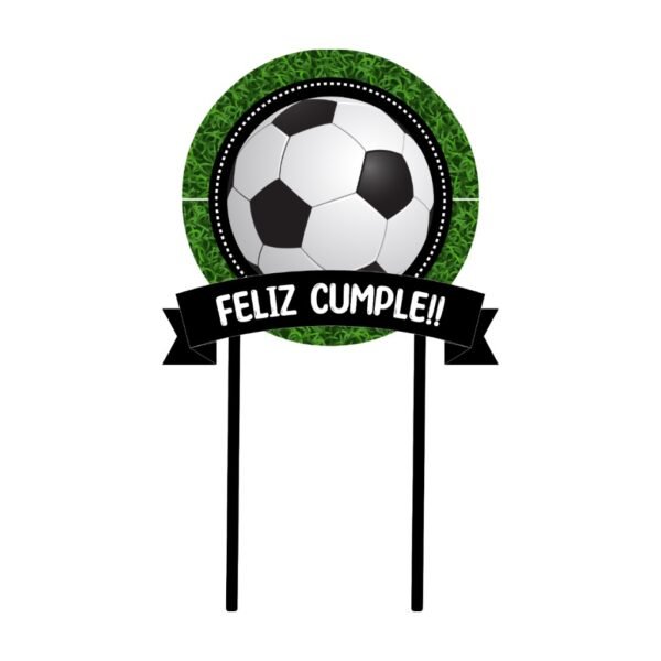 Cake Toper “Futbol” x unidad