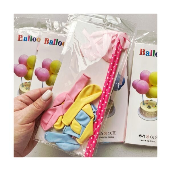 Pack Toper Cake “Globos Pastel” x unidad - Imagen 2