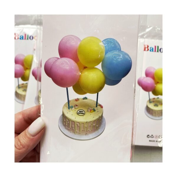 Pack Toper Cake “Globos Pastel” x unidad