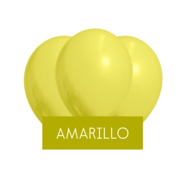 Pack Globo 12” Latex Vintage “Amarillo” x25 unidades