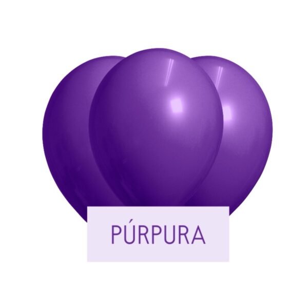 Pack Globo 12” Latex Vintage “Púrpura” x25 unidades