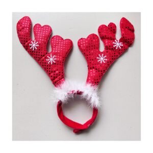 Vincha “Reno orejas largas con Lentejuela”x unidad