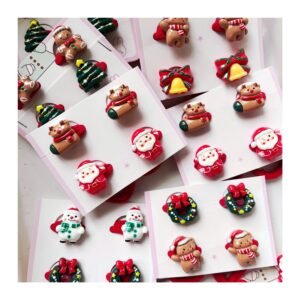 Pack “Gomita de Pelo Mini Navideña x4 unidades