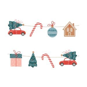 Guirnalda “Sweets Christmas” x unidad