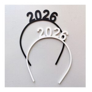 Vincha plástica “2026” x unidad