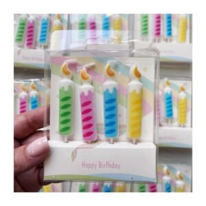 Pack Blister Vela forma “Velas de Cumpleaños” x4 unidades