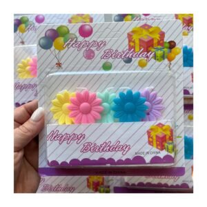 Blister Vela “Margarita colores” x5 unidades