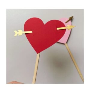 Cake Toper “Corazón Cupido” x unidad