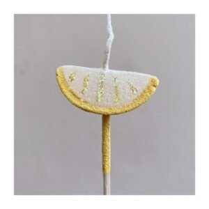 Vela forma Fruta “Limón” x5 unidades