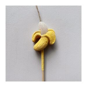 Vela forma Fruta “Banana” x5 unidades