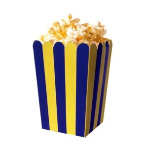 Pack “Pochoclera Linea Azul/Amarillo” x10 unidades