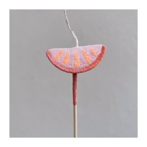 Vela forma Fruta “Naranja” x5 unidades