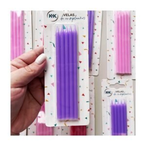 Blíster Vela “Lila Pastel” x5 unidades