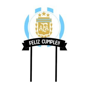 Cake Toper “Argentina AFA” x unidad