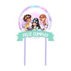 Cake Toper “Sirenas” x unidad