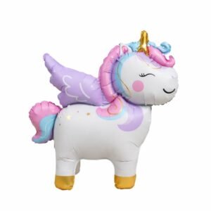 Globo forma “Unicornio con alas cuerpo completo” x unidad