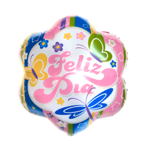 Globo Flor “Feliz Día Primavera/Verano” x unidad