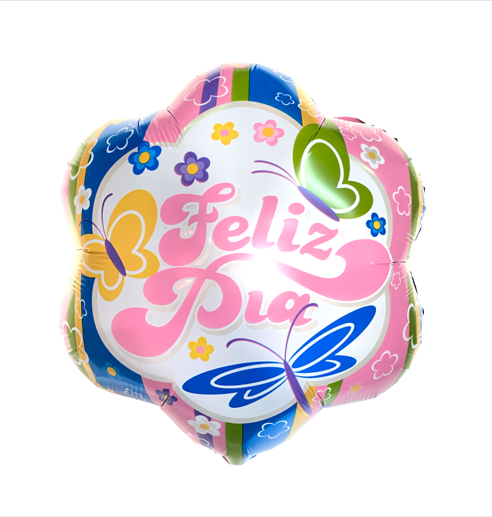 Globo Flor “Feliz Día Primavera/Verano” x unidad