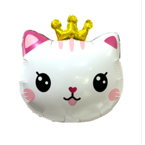 Globo forma “Cara Gatita con Coronita” x  unidad