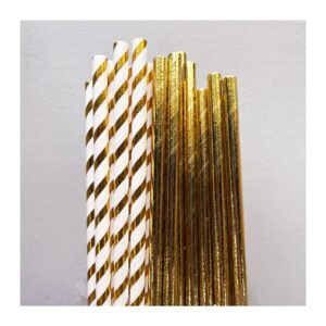 Pack Sorbete “Mix Dorado liso/raya” x24 unidades