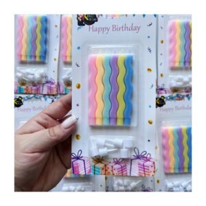 Pack Vela blister “Encastrable Pastel” x6 unidades