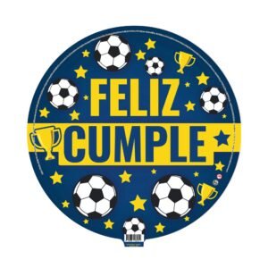 Globo Redondo “Boca Junior frase Feliz Cumple ” x unidad