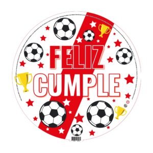 Globo Redondo “River frase Feliz Cumple ” x unidad