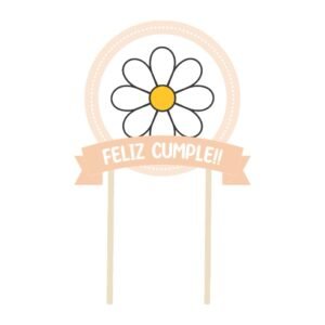 Cake Toper “Margarita Salmón” x unidad