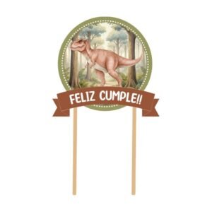 Cake Toper “Dino Jurásico” x unidad