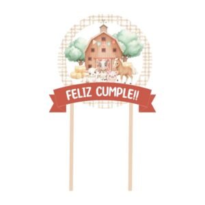 Cake Toper “Granja” x unidad