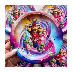 Pack Plato "Mario Bros Galaxy" x8 unidades