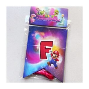 Banderin FC "Mario Bros Galaxy" x unidad