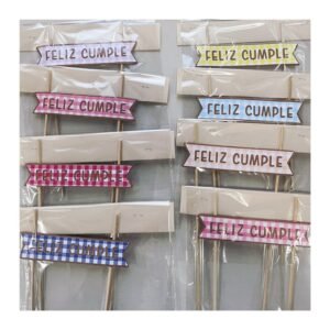 Toper Cake “Feliz Cumple Cruadille” x unidad
