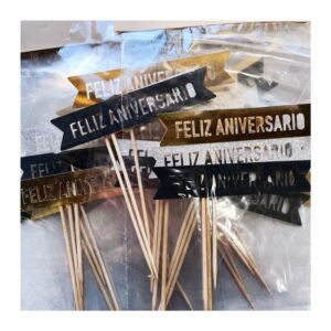 Pack Banderita “Feliz Aniversario” x3 unidades